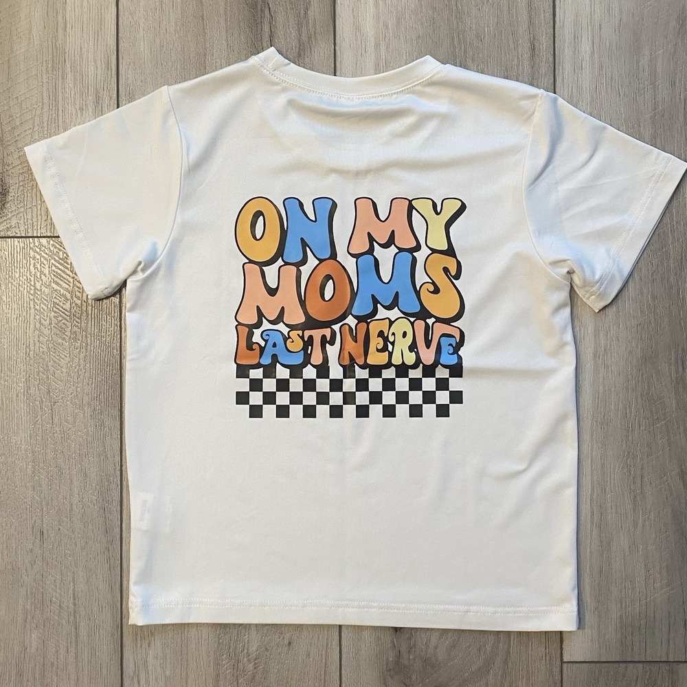 On My Mom's Last Nerve Boys T-shirt Kid Life 5t Trendy - Picture 3 of 8